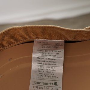 CARHARTT LOOSE FIT WASHED DUCK DOUBLE-FRONT UTILITY WORK PANT B136 34x34